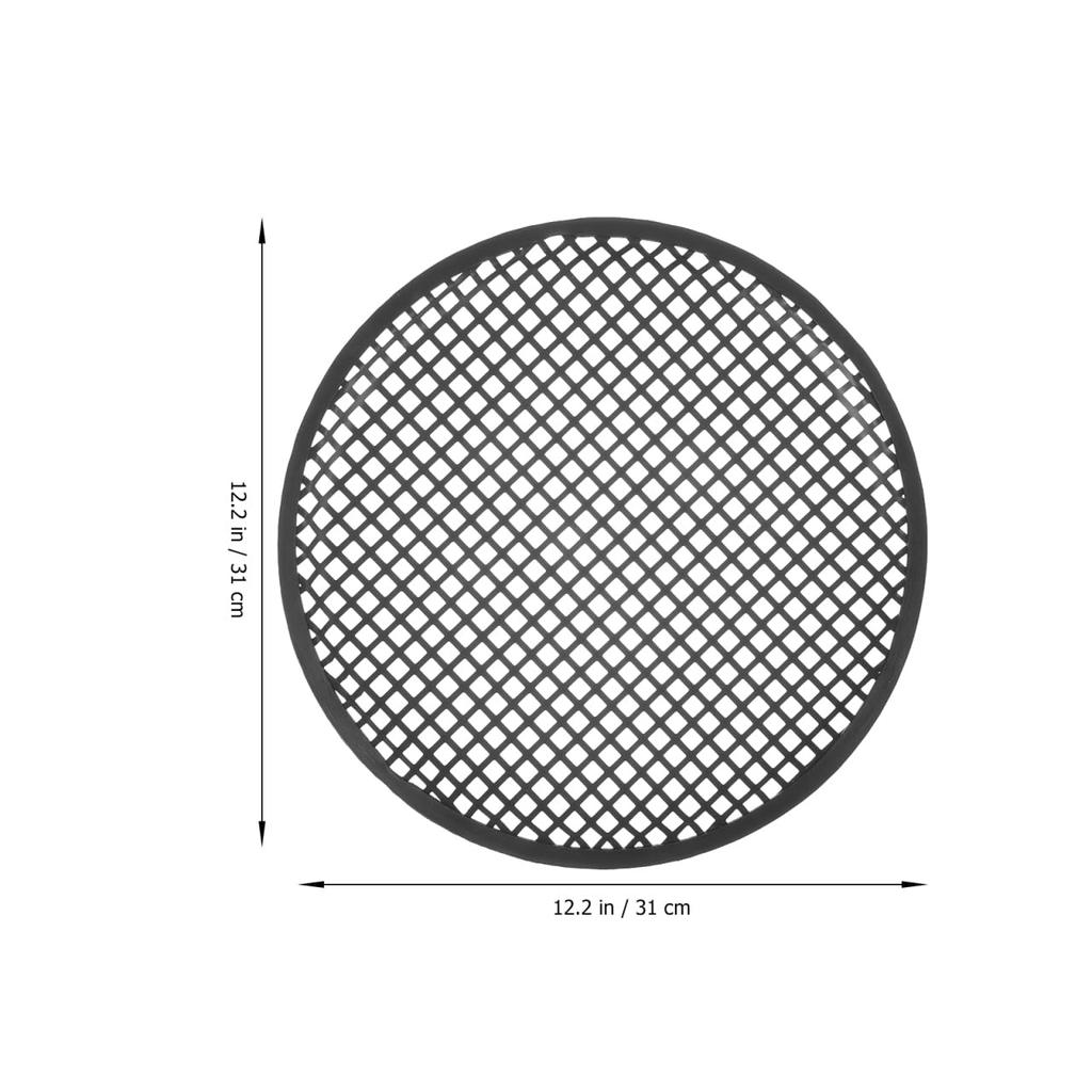 LIFKOME Set of Speaker Grille Covers for Car Universal and 2-Piece Speakers, Black, Repair, Replacement, Decorative, 12-Inch
