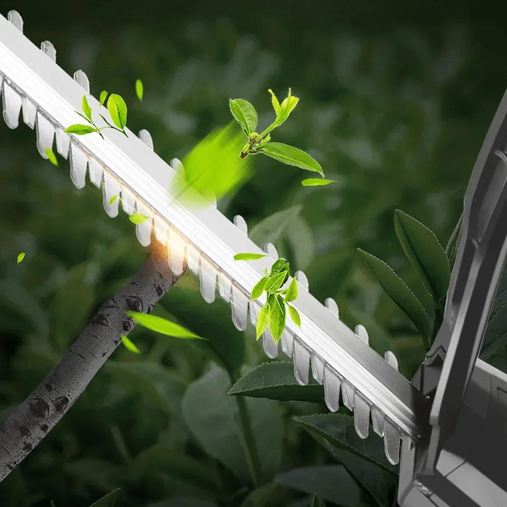 PATUOPRO 480MM Electric Hedge Trimmer Cordless Dual-blade Garden Shrub Pruning Shear Handheld Power Tool For Makita 18V Battery