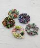 Maia Rose Jacquard Scrunchie - Ivory