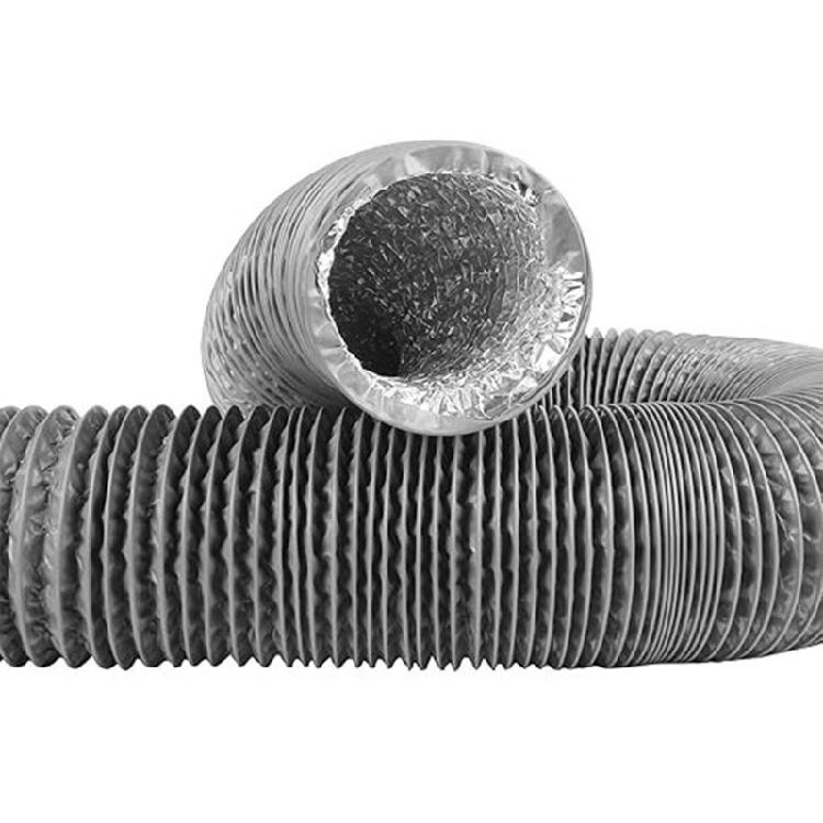 Permanent Aluminum PVC Compound Ventilation Hose 150mm For Kitchen Exhaust And Bathroom Ventilation