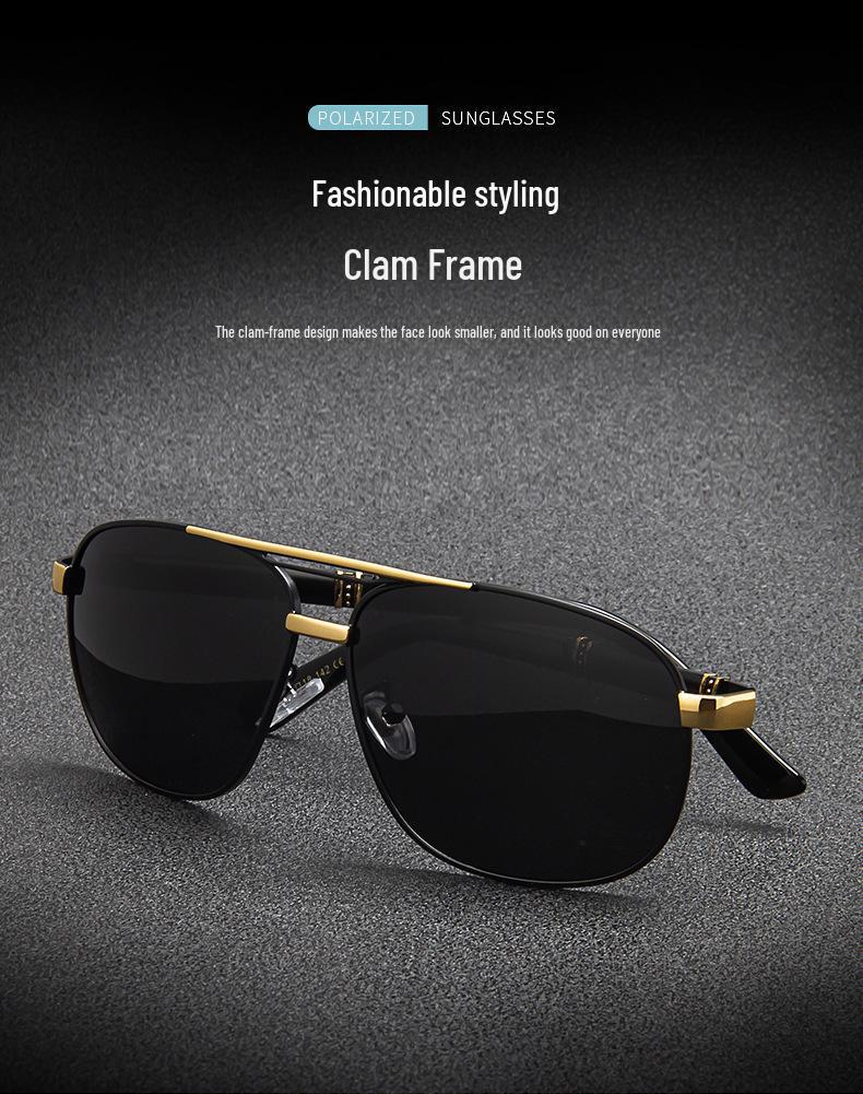 Unisex Large Frame Polarized Sunglasses for Sun Protection, Driving, and Fishing.