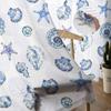 Starfish And Shell Coral Retro Window Tulle Curtains for Living Room Bedroom Hotel Luxury Decoration Sheer Curtains