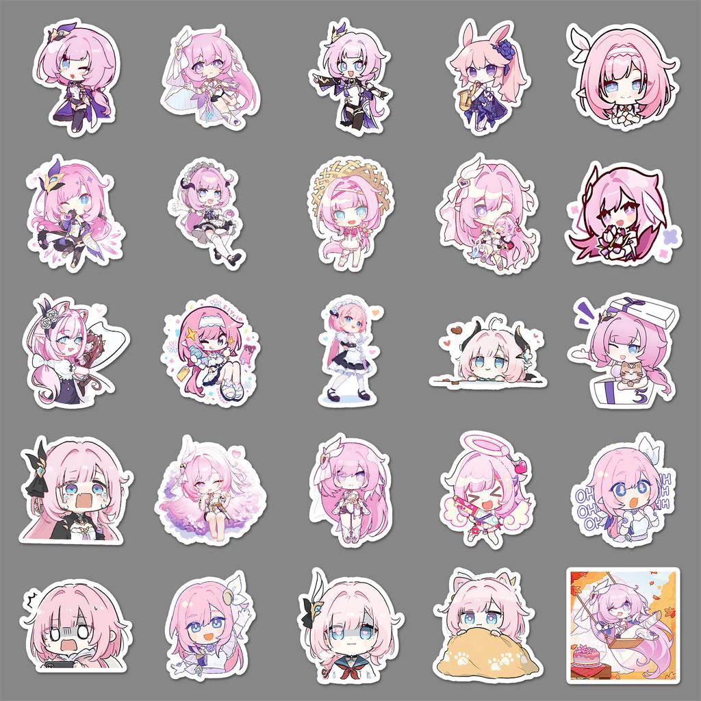 50 Doodle Sticker Cartoon Niedlich Spiel Dekoration Laptop Handy Aufkleber