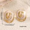 French retro Hong Kong style drip earrings niche fashion design earrings temperament elegant spiral flame earrings