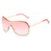 Oversized Sunglasses Women Sexy One Piece Y2k Sunglass for Female New Fashion Gradient Sun Glasses Men Rimless Eyewear UV400
