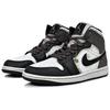 Jordan Air Jordan 1 Abrasion Resistant Mid Top Vintage Basketball Shoes Women's Black White Brown DV0991-101(Team96-S-BOX)
