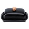 BUTTER DISH CERAMIC BUTTER DISH BLACK 139677