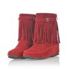 Fashion Vintage Fringe Short Boots for Women Fashion 2025 Autumn Winter Solid Female Boots Shoes Ladies
