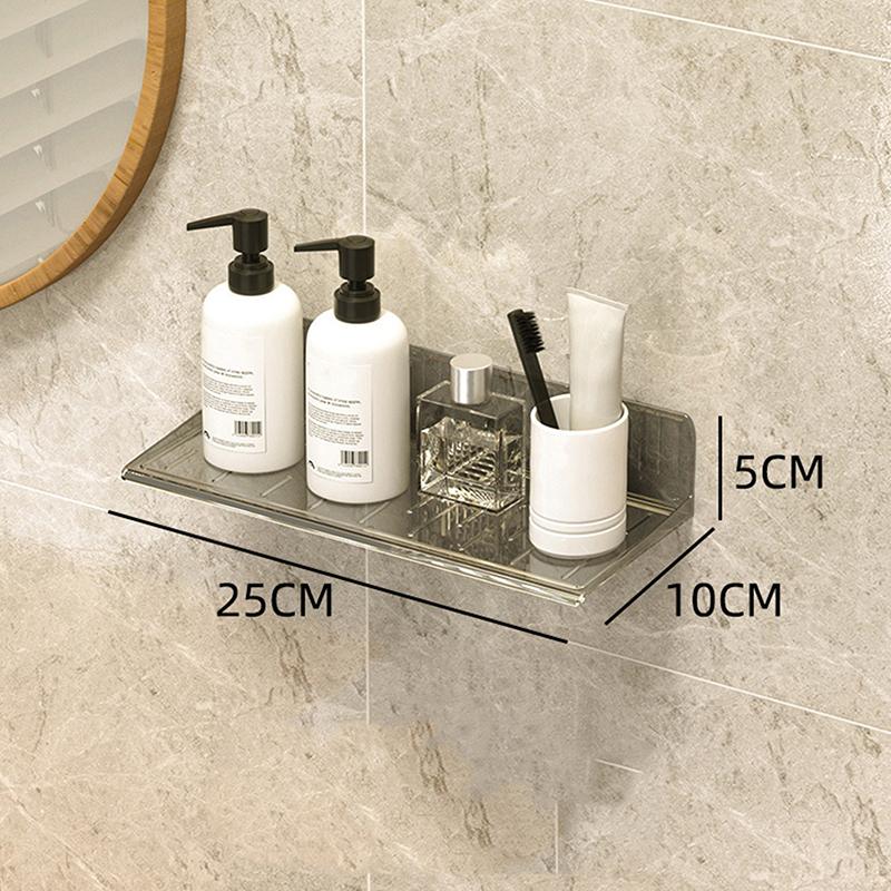 Bathroom Vanity Table Organizer Wall Shelf Home Storage Rack Skin Care Cosmetic Cotton Display Storage Holder Punch-Free
