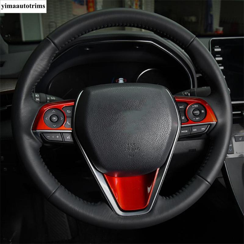 Steering Wheel Button Frame Decoration Cover Trim For Toyota Camry XV70 & Avalon 2018 -  Matte / Carbon Fiber Accessories