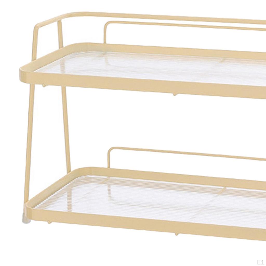 Bathroom Countertop Organizer Vanity Rack Waterproof Freestanding Storage Box for