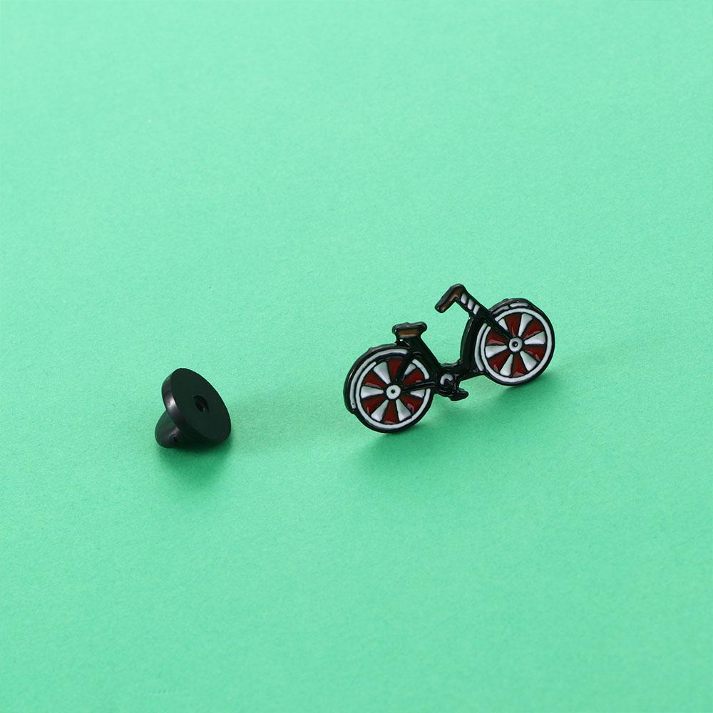 Biker Gift Enamel Pin Sports Lapel Pins Bike Brooch Cyclists Badges I Love My Red Bicycle Pin