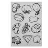8pcs Colorable Sheets Shrinky Art Paper Fruit Vegetable Pattern Shrinky Dink Paper  Home Decorations