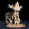 Halloween DIY Ghost Festival Wooden Puzzle - Children's Handmade Educational Toy