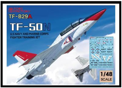 Tori Factory 1/48 Moderne Koreaanse US Navy TF-50N Conversie/Decal Set (voor Academy FA-50) Plastic Model Decal en Onderdelen Set TF-B29A