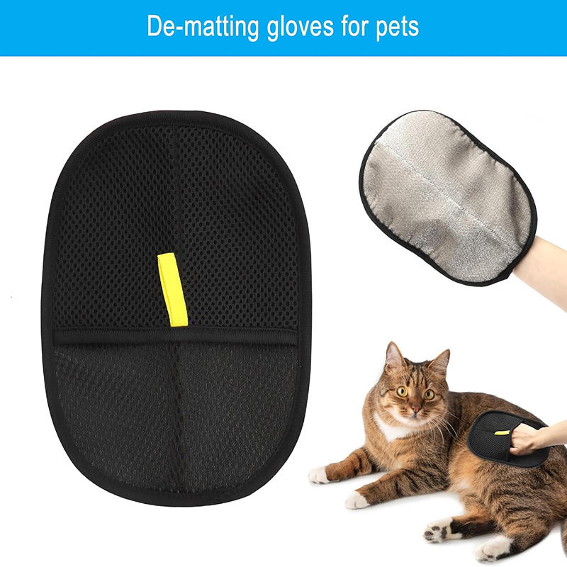 Creative Electrostatic Pet Hair Removal Tool for Cats Dogs Reusable Grooming Mittens for Couch Clothes Car Carpet