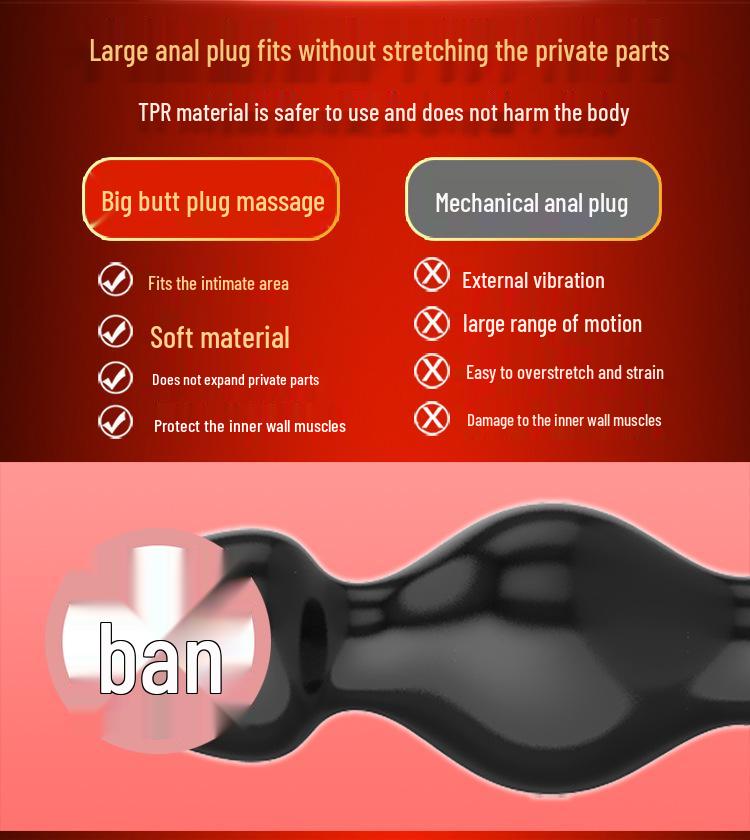 Pleasure Heavy Duty Extra Large Unisex Anal Plug - Ideal for SM and Dilator Use