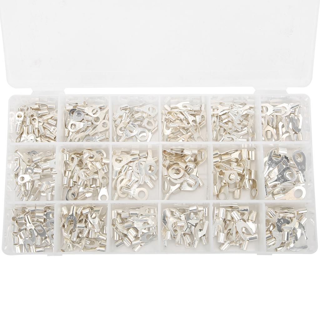 420Pcs Wire Lugs  Terminals Set Cold Crimping Electrical Cable Connector Boxed