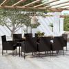 9 Pcs Garden Dining Set