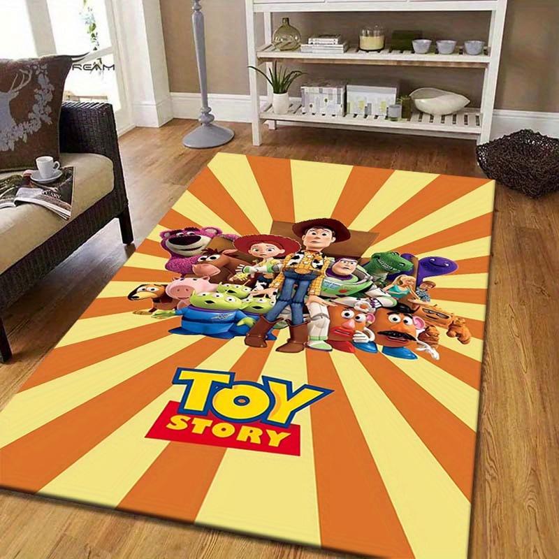 1pc Toy Story Pattern Area Rug Soft Flannel Floor Mat for Living Room, Bedroom, Sofa Coffee Table Floor Mat