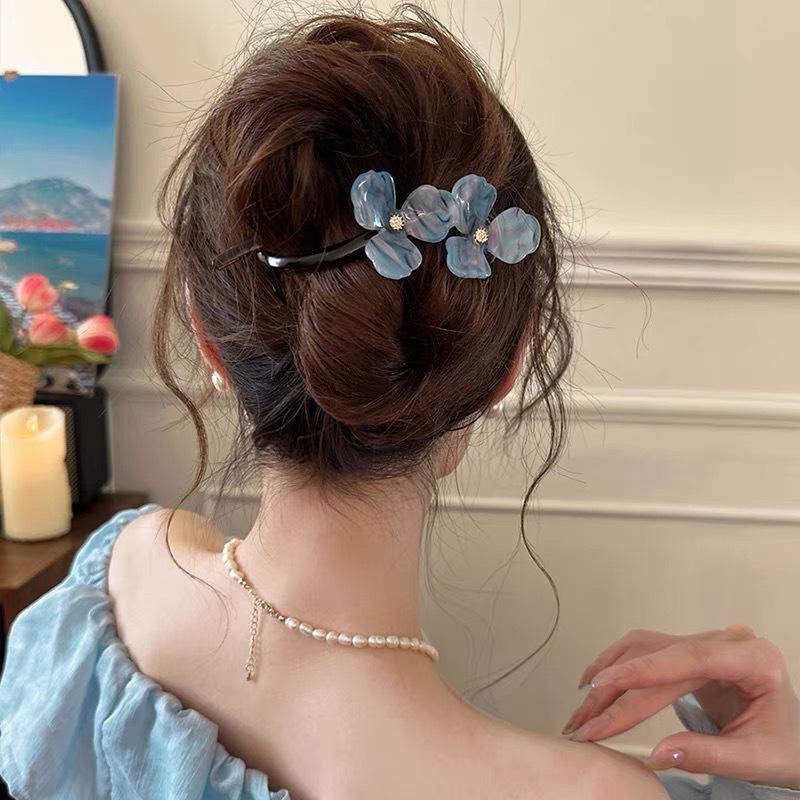 New  Retro Premium Flower Twist Clip Women's New Disc Barrettes Headwear Girls Women Hair Accessories
