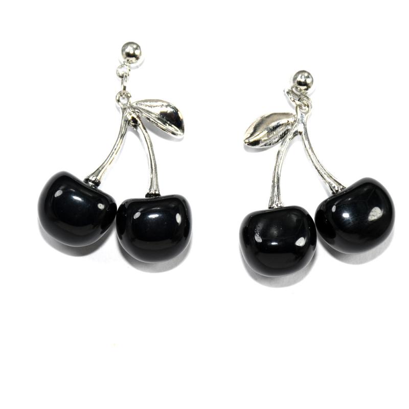 Punk Red Cherry Pendant Choker Y2K Necklace Earrings Bracelet For Women Girls Summer Dancing Party Jewelry Gift