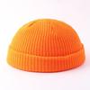 Melon Hat Men's and Women's Trend Autumn and Winter Wool Hat Student Fashion Flanged Yuppie Cold Hat Women's Brimless Knitting