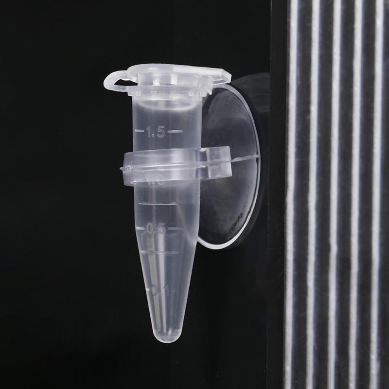 6pcs Automatic Shrimp Feeding Cups Transparent Suction Cup Shrimp Feeders for Easy Monitoring Efficient Aquarium Feeding