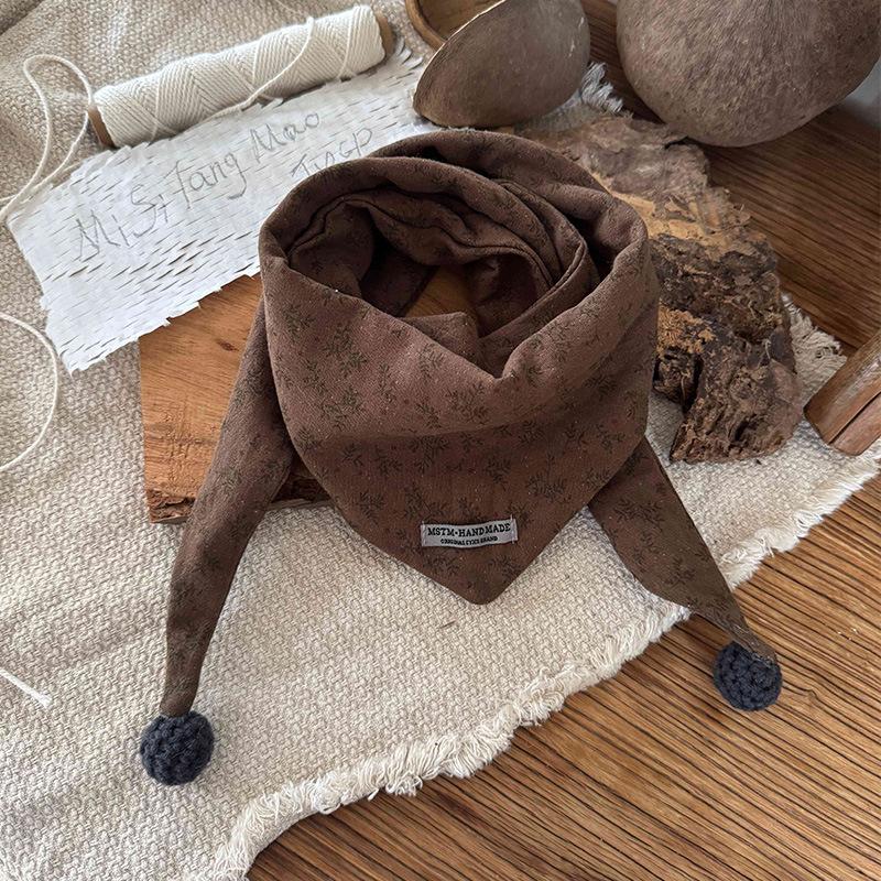 Kinderschal Herbst Winter Winddicht Warm Babyschal Seide Jungen Mädchen Dreieckstuch Mädchen Kinder Accessoires