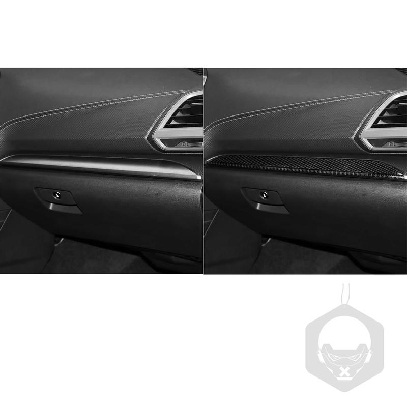 Real Carbon Fiber Car Accessories Passenger Dashboard Cover Soft Sticker For Subaru Forester SK 2024