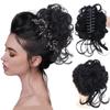 Extensions de cheveux synthétiques en chignon bouclé et désordonné, queue de cheval, pince de préhension, chouchou, élastique, épingle à cheveux pour femmes, outils de coiffure