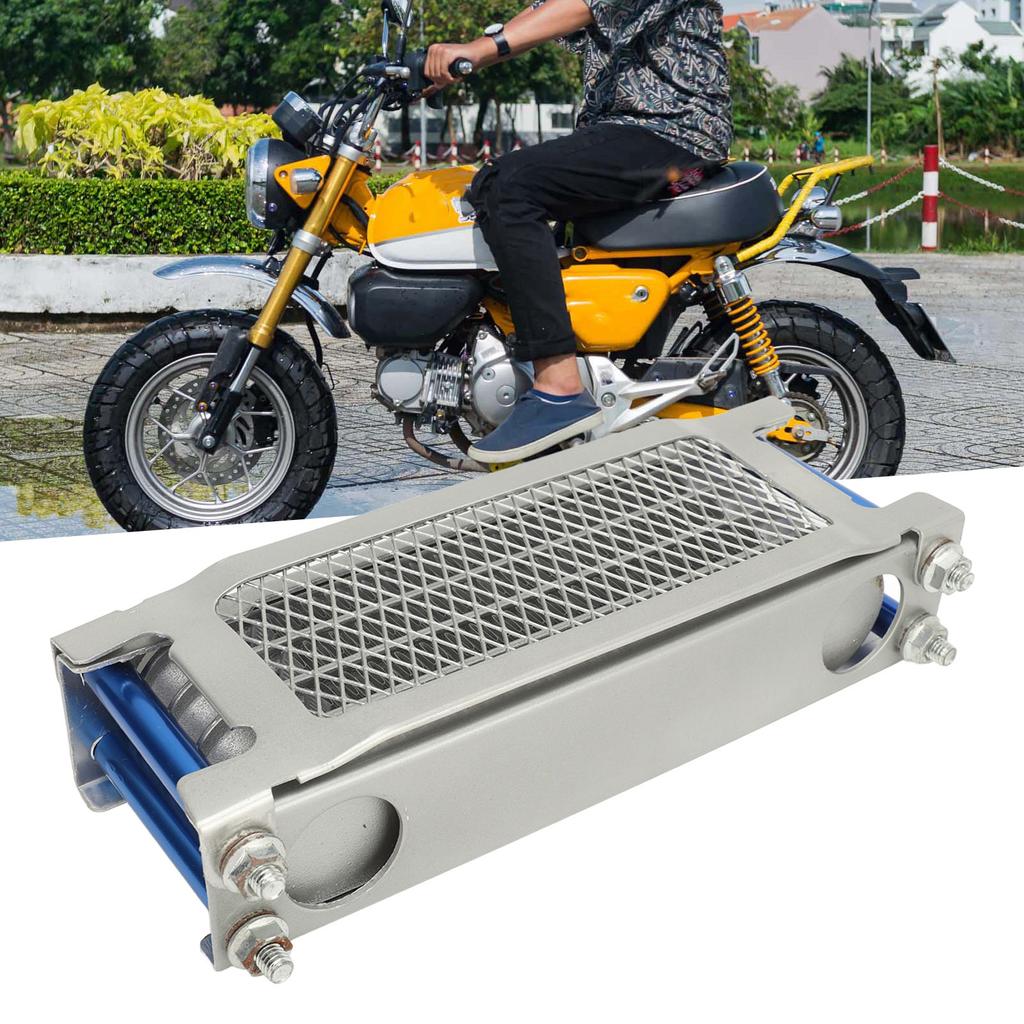 17PCS Motorcycle Oil Cooler Set Aluminum 4 Row Engine Oil Cooling Kit Replacement for Monkey 125 ‑140