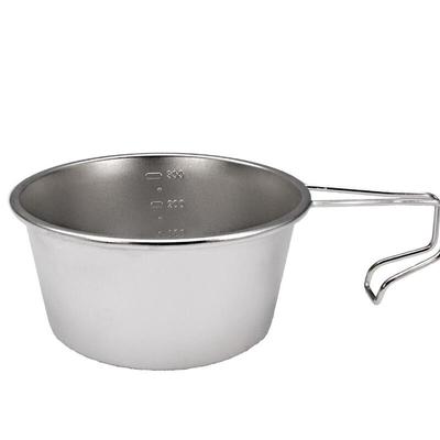 Portable 304 Stainless Steel Camping Bowl with Hook