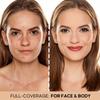 Long-Lasting Full Coverage Liquid Foundation, Oil-Free & Sweat-Resistant, 24H Wear, Natural Matte Finish Waterproof & Sweatproof Foundation BB Cream