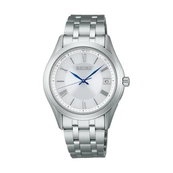 

[Seiko Watch] SEIKO SELECTION SBTM357 Made in Japan Men s Watch Solar Radio Corrected Date Calendar White Dial Sapphire Glass Stainless Steel