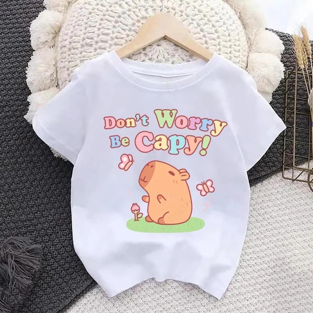 Summer Cute Cartoon Dolphin Children's T-shirt Cute Children's Short Sleeve Fashion Boys Harajuku Style Clothing T-shirt