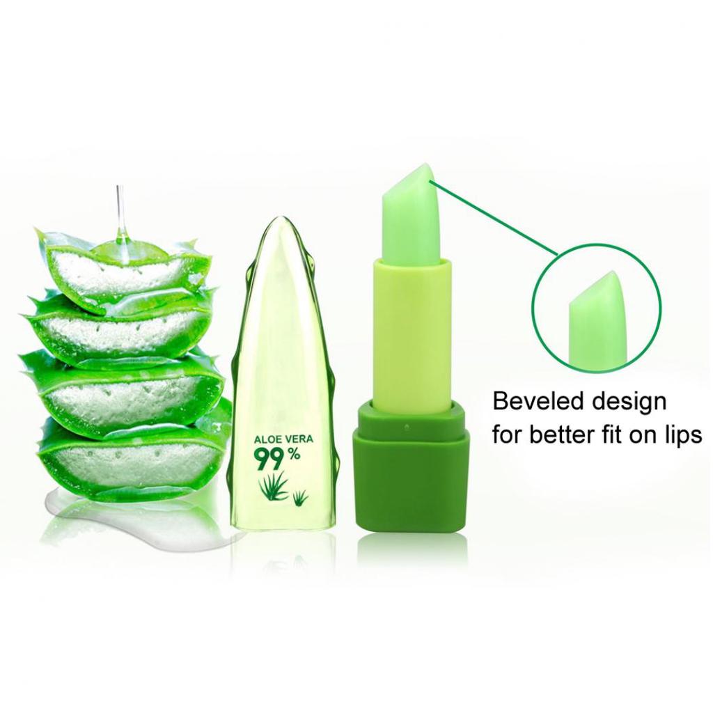 Hot Aloe Moisturizer Lipstick Temperature Changed Color Lip Balm Makeup