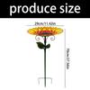 Sunflower Shape Bird Bath And Feeder Suitable For Outdoor Garden Lawn Patios Decoration With Weather Resistant Materials