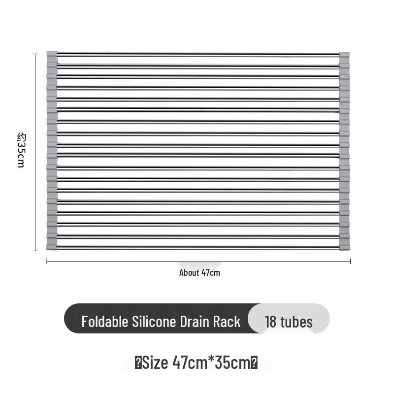

Чжао Ран Складная сушилка для посуды из углеродистой стали с подставкой для ножей