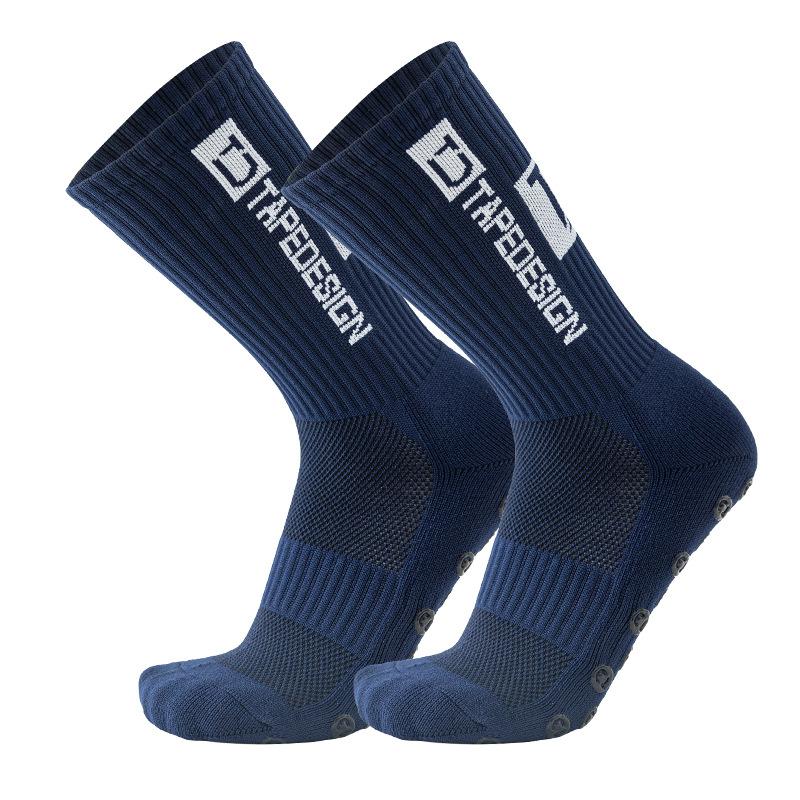 Calcetines para correr para deportes al aire libre, calcetines elásticos, calcetines atléticos de fútbol, ​​calcetines antideslizantes con empuñaduras