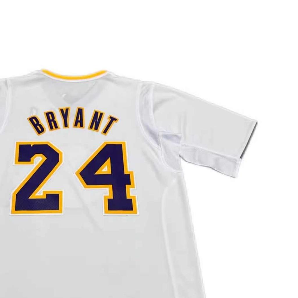 Adidas X NBA Collaboration Kobe Bryant Los Angeles Lakers 24 Swingman Fan Edition Soft Comfortable V-Neck Short Sleeve Basketball Jersey D14498
