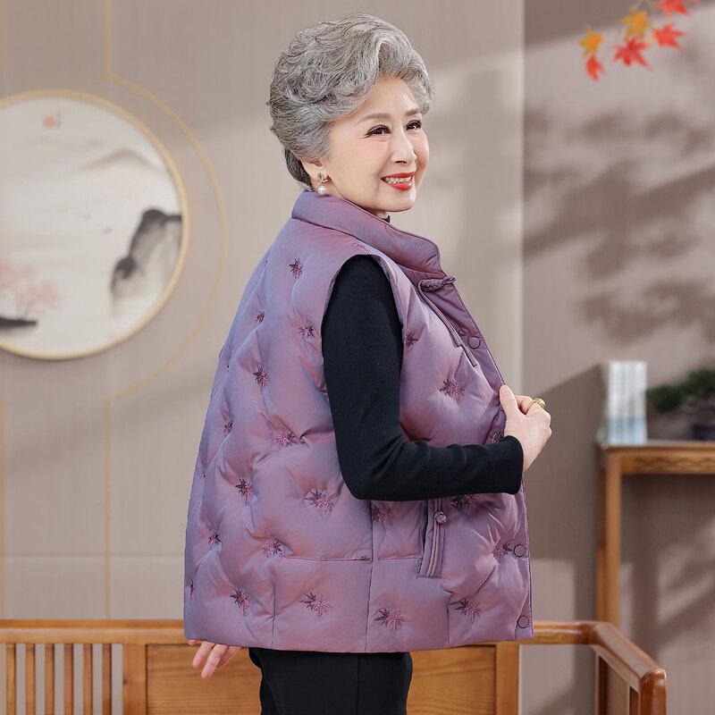 Yaya Women's Embroidered Down Vest - New Chinese Style