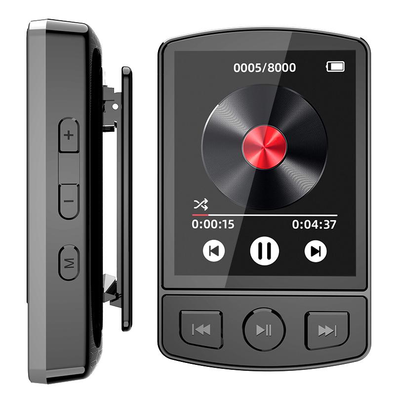 

MP3-плеер с FM-радио, сенсорным экраном, портативный Walkmen, совместимый с Bluetooth 5.2, для записи электронных книг, спортивного клипа, музыкальный плеер 2025 года, новый Type-C Without TF Card