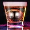 2pcs Whiskey Large Ice Ball Mold Set - Stainless Steel Metal - Freezing Chilled Whiskey Stones - Non-Melting Ice Cubes