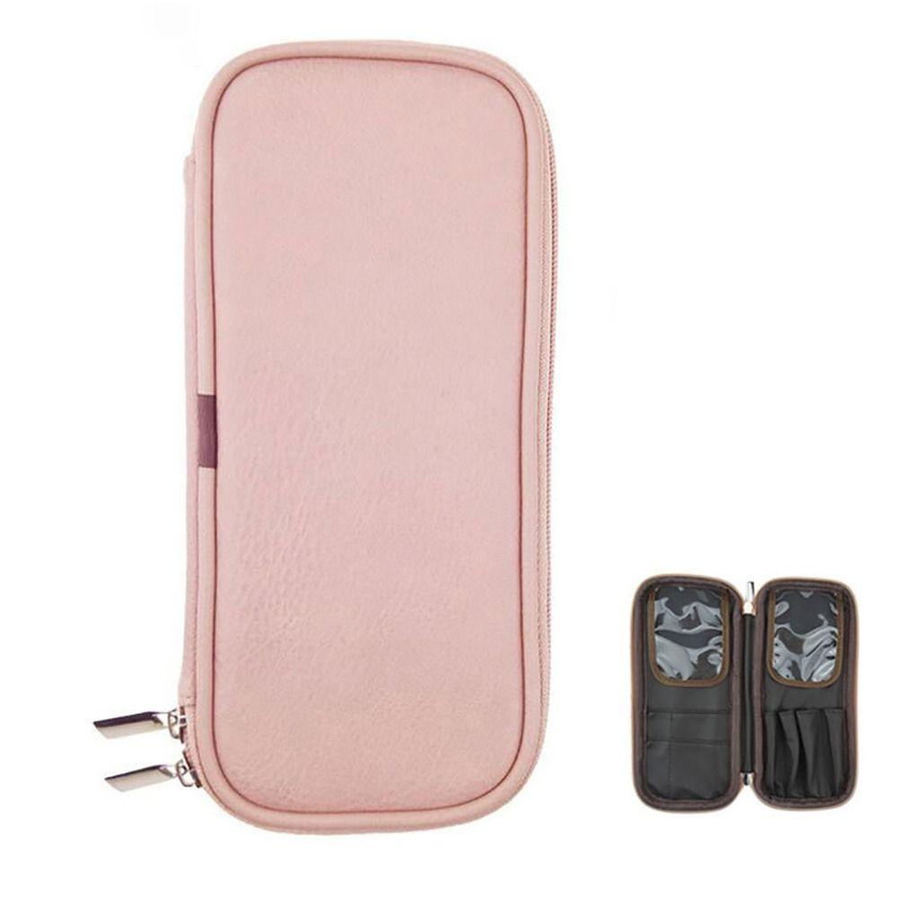 Durable PU Leather Makeup Brush Bag Waterproof Portable Makeup Brush Case Travel Organizer Dust-proof Cosmetic Bag
