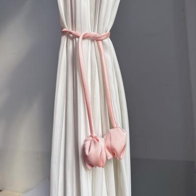 2 PCS Creative Fashion Tulip Curtain Tieback Elegant Adjustable Rose Curtains Tie Rope Beautifully Curtain Straps Home