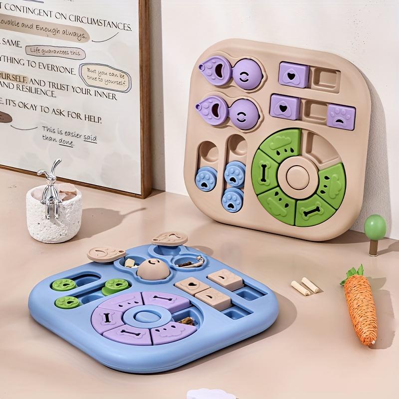 Interactive Pet Puzzle Ball Toy - Durable Washable Non-Slip Treat Dispenser Slow Feeder Bowl for Cats Dogs