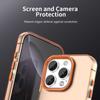 For iPhone 16 Pro Case PC+TPU+PET Matte Anti-Drop Phone Back Cover