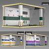 1/18 Wooden Parking Garage Model with Lighting and Dustproof Ornaments
