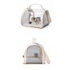 Bird Carrier Bag Transparent Window Breathable Portable Travel Cage with Perch for Parrots Small Birds Outdoor Handbag